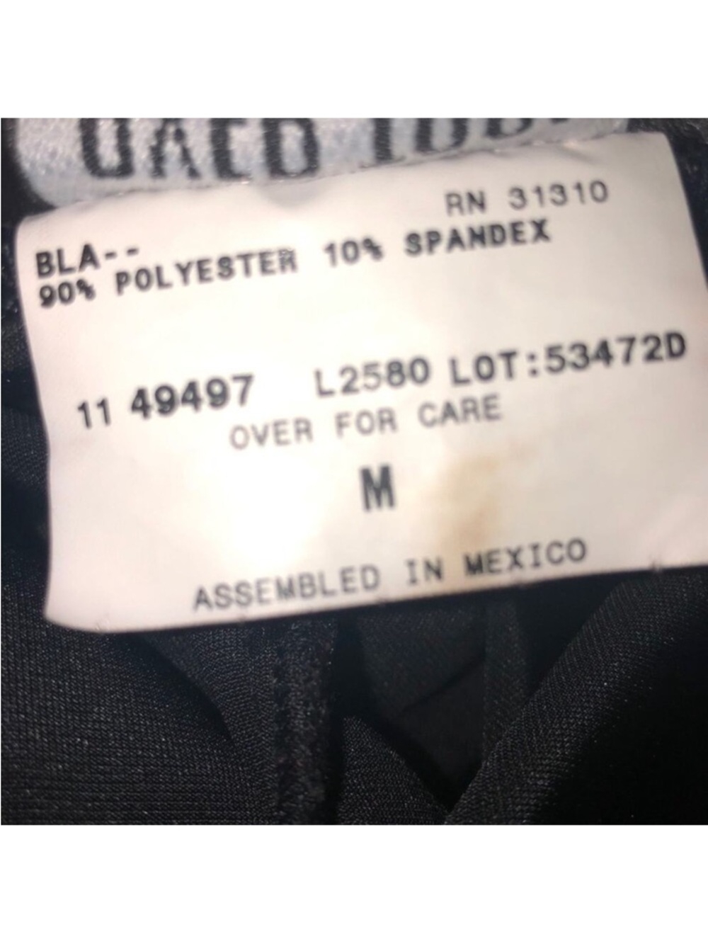 Byer Too Black Velvet Silver Sparkling Dot Dress M - Picture 4 of 5